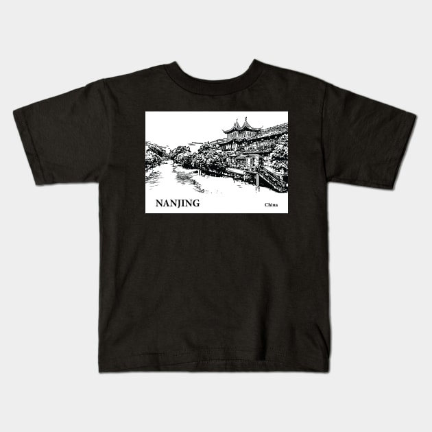 Nanjing China Kids T-Shirt by Lakeric